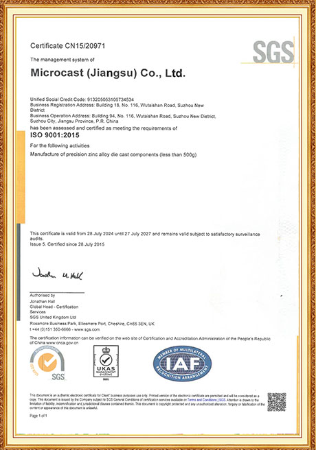 Certificate Of Honor